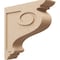 Ekena Millwork 6"W x 24"D x 24"H Thin Scroll Rough Cedar Woodgrain TimberThane Corbel, Primed Tan CORUR06X24X24SCRRCPR - alternate 1